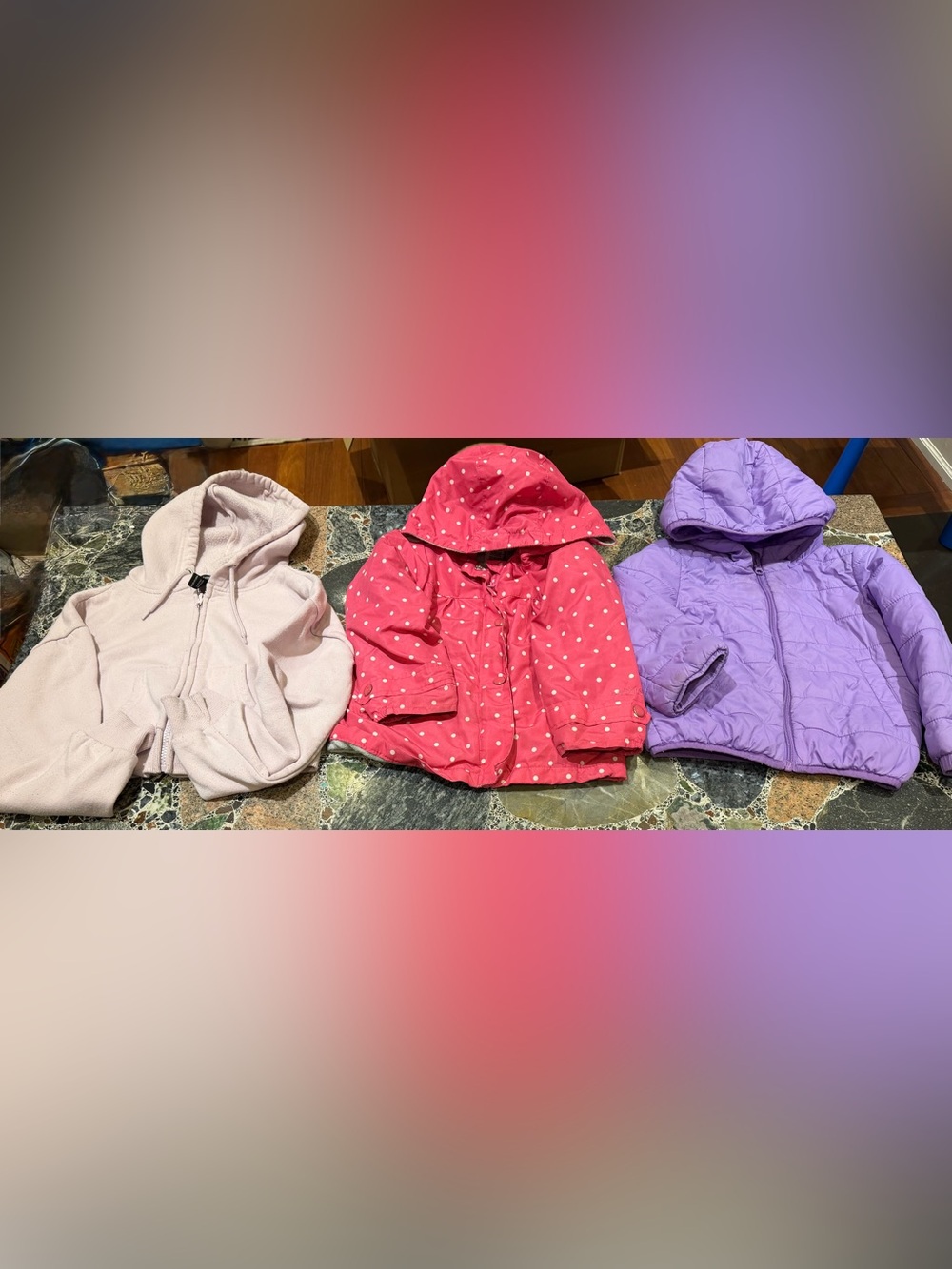 3 Girls' Hooded Jacket size 4 t